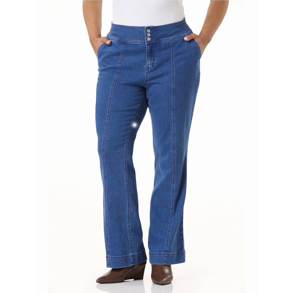 Cato Est 1946 Denim Jeans Women's Size 16 Boot Cut High Rise Bootcut Stretch NWT
